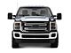 Upper Grille Overlay; Chrome (11-16 F-250 Super Duty King Ranch, Lariat, XL, XLT)