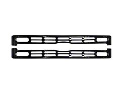 Upper Grille Overlay; Gloss Black (23-24 F-250 Super Duty XL, XLT)