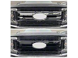 Upper Overlay Grille; Black (20-22 F-250 Super Duty)