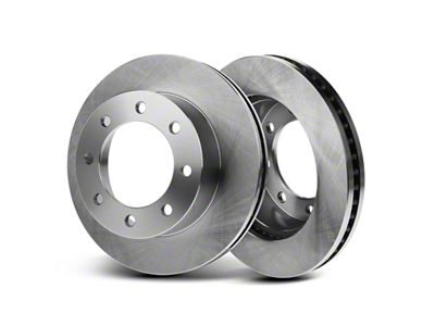 Vented 8-Lug Rotors; Front Pair (11-12 4WD F-250 Super Duty)