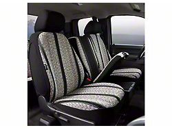 Fia Wrangler Series Front Seat Covers; Black (11-16 F-250 Super Duty w/ Bench Seat)