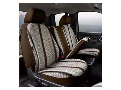 Fia Wrangler Series Front Seat Covers; Brown (11-16 F-250 Super Duty w/ Bench Seat)