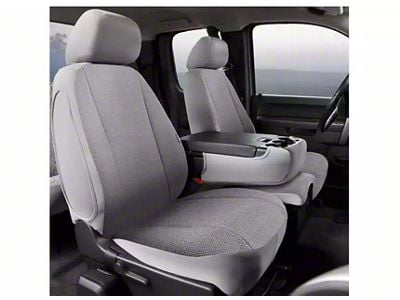 Fia Wrangler Solid Series Front Seat Covers; Gray (11-16 F-250 Super Duty w/ Bench Seat)