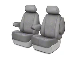 Fia Wrangler Solid Series Front Seat Covers; Gray (17-25 F-250 Super Duty w/ Bucket Seats)