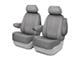 Fia Wrangler Solid Series Front Seat Covers; Gray (17-24 F-250 Super Duty w/ Bucket Seats)