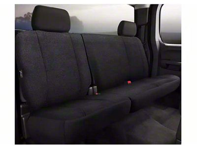 Fia Wrangler Solid Series Rear Seat Cover; Black (11-16 F-250 Super Duty SuperCab, SuperCrew)