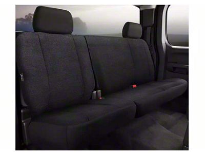 Fia Wrangler Solid Series Rear Seat Cover; Black (17-24 F-250 Super Duty SuperCrew)