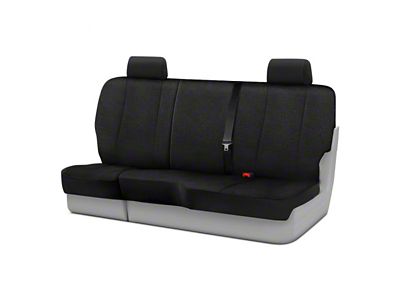 Fia Wrangler Solid Series Rear Seat Cover; Black (17-22 F-250 Super Duty SuperCab)