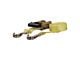 14-Foot Cargo Strap with J-Hooks; Yellow; 1,667 lb.