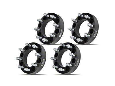 1.50-Inch 8-Lug Wheel Spacers; Black; Set of Four (11-16 F-350 Super Duty SRW)