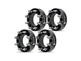 2-Inch 8-Lug Wheel Spacers; Black; Set of Four (11-24 F-350 Super Duty SRW)