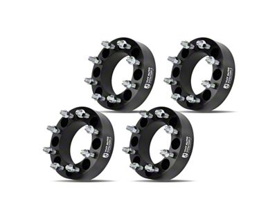 2-Inch 8-Lug Wheel Spacers; Black; Set of Four (11-22 F-350 Super Duty SRW)