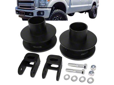 2-Inch Front Leveling Kit with Shock Extenders (11-22 4WD F-350 Super Duty)