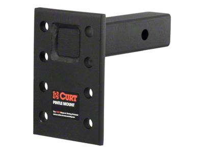 2-Inch Receiver Hitch Adjustable Pintle Mount; 6-1/2-Inch Drop; 15,000 lb. (Universal; Some Adaptation May Be Required)