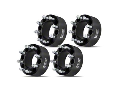 3-Inch 6-Lug Wheel Spacers; Black; Set of Four (11-24 F-350 Super Duty SRW)