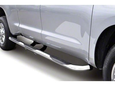 Go Rhino 6000 Series Wheel-to-Wheel Side Step Bars; Polished (11-16 F-350 Super Duty SuperCab w/ 6-3/4-Foot Bed)