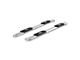 4-Inch Oval Side Step Bars; Stainless Steel (17-24 F-350 Super Duty SuperCrew)