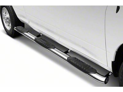 5-Inch Extreme Wheel-to-Wheel Side Step Bars; Stainless Steel (17-24 F-350 Super Duty w/ 6-3/4-Foot Bed)