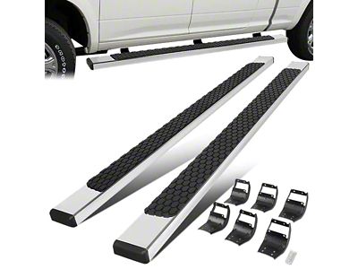 5-Inch Honeycomb Step Running Boards; Stainless Steel (17-24 F-350 Super Duty SuperCrew)