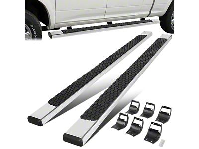 5-Inch Honeycomb Step Running Boards; Stainless Steel (17-22 F-350 Super Duty SuperCab)