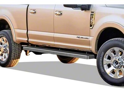 5-Inch iStep Running Boards; Hairline Silver (11-16 F-350 Super Duty SuperCrew)