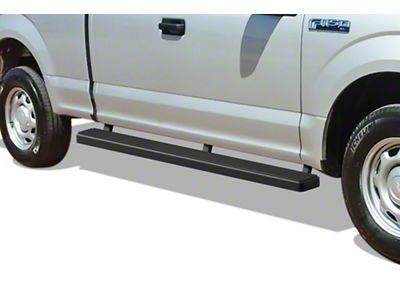 5-Inch iStep SS Running Boards; Black (17-24 F-350 Super Duty SuperCab)