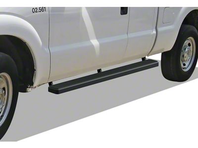 5-Inch iStep SS Running Boards; Black (11-16 F-350 Super Duty SuperCab)