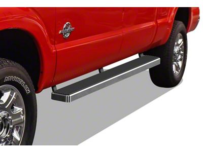 5-Inch iStep SS Running Boards; Hairline Silver (11-16 F-350 Super Duty SuperCrew)