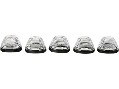 5-Piece Amber LED Roof Cab Lights; Clear Lens (11-16 F-350 Super Duty)