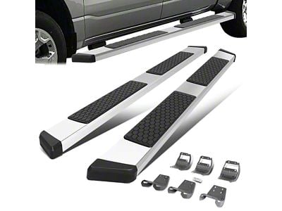 5.50-Inch Honeycomb Step Running Boards; Stainless Steel (17-22 F-350 Super Duty SuperCab)