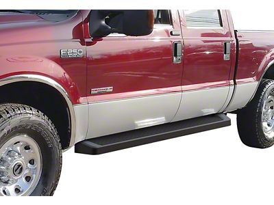 6-Inch iRunning Boards; Black (11-16 F-350 Super Duty SuperCrew)