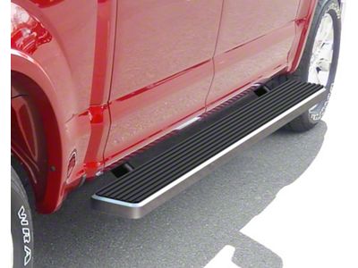 6-Inch iStep Running Boards; Hairline Silver (17-24 F-350 Super Duty SuperCrew)