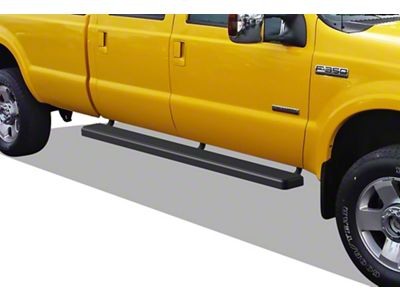 6-Inch iStep SS Running Boards; Black (11-16 F-350 Super Duty SuperCrew)