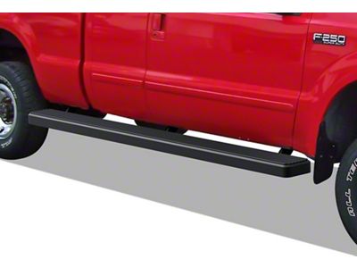 6-Inch iStep Wheel-to-Wheel Running Boards; Black (11-16 F-350 Super Duty SuperCab w/ 6-3/4-Foot Bed)