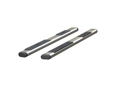 6-Inch Oval Side Step Bars without Mounting Brackets; Polished Stainless (11-24 F-350 Super Duty SuperCrew)