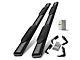 6-Inch Oval Straight Side Step Bars; Black (11-16 F-350 Super Duty SuperCrew)