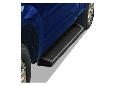 6-Inch iRunning Boards; Black (17-24 F-350 Super Duty Regular Cab)