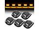 Amber LED Cab Lights; Black (11-16 F-350 Super Duty)