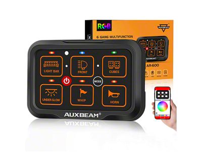 AR-600 RGB 6-Gang Multifunction Switch Panel with APP (Universal; Some Adaptation May Be Required)