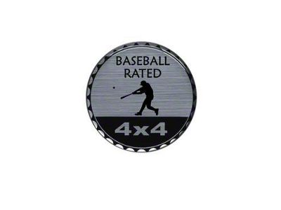 Baseball Rated Badge (Universal; Some Adaptation May Be Required)