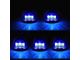 Blue LED Cab Lights; Black (11-16 F-350 Super Duty)