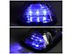 Blue LED Cab Lights; Chrome (11-16 F-350 Super Duty)