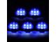 Blue LED Cab Lights; Smoked (11-16 F-350 Super Duty)