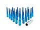 Blue Spike Lug Nut Kit; 14mm x 1.5; Set of 32 (11-24 F-350 Super Duty)