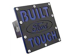 Built Ford Tough Class III Hitch Cover; Rugged Black (Universal; Some Adaptation May Be Required)