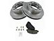 Ceramic 8-Lug Brake Rotor and Pad Kit; Front (11-12 4WD F-350 Super Duty SRW)