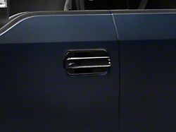 Door Handle Covers with Bezels; Black (17-22 F-350 Super Duty SuperCrew)