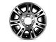 Double 7-Spoke Replica Aluminum Black 8-Lug Wheel; 20x8; 40mm Offset (17-22 F-350 Super Duty SRW)