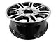 Double 7-Spoke Replica Aluminum Black 8-Lug Wheel; 20x8; 40mm Offset (17-22 F-350 Super Duty SRW)