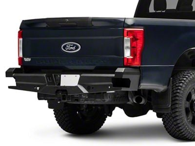 Elevation Rear Bumper; Fine Textured Black (17-22 F-350 Super Duty)